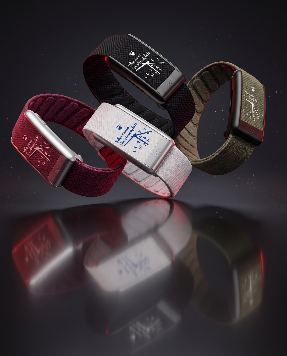 Bracelets Straposki compatibles WHOOP en quatre coloris - mobile
